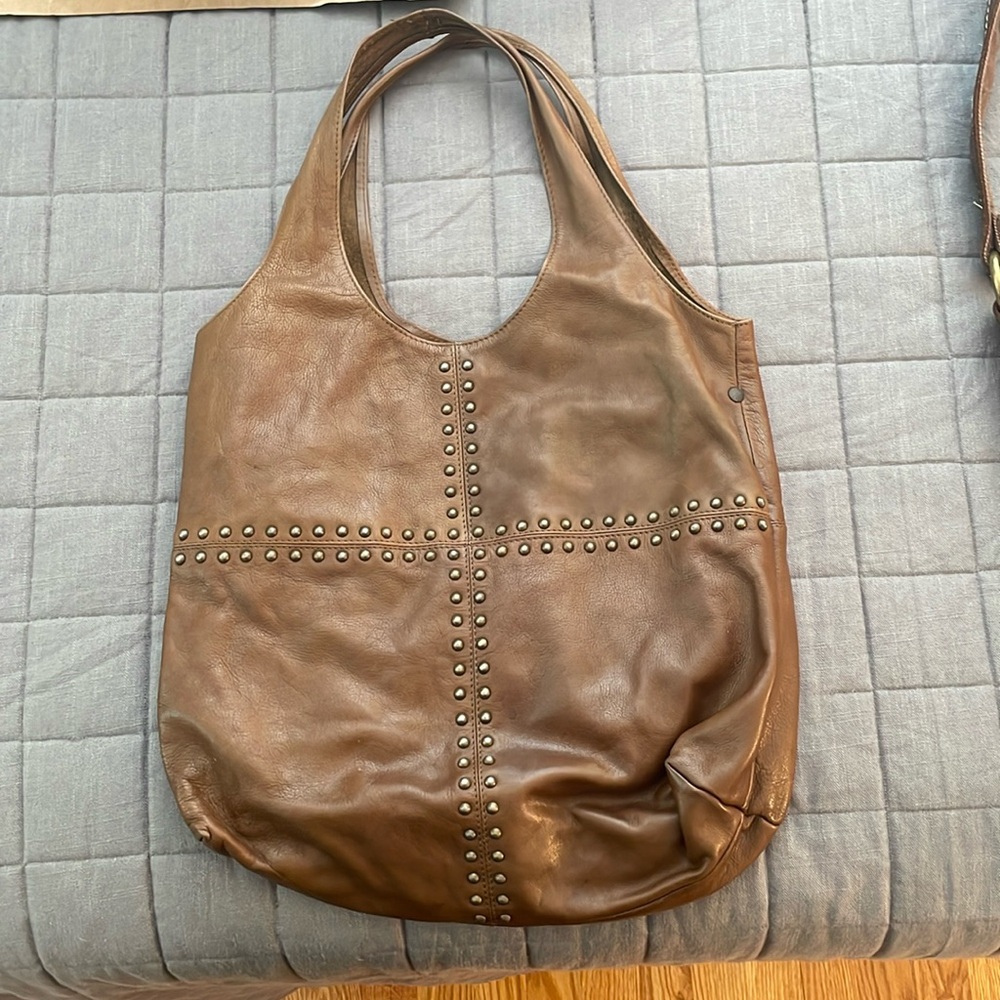 Sundance brand, brown leather shoulder bag